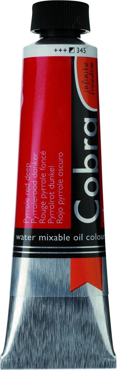 Cobra Artists Olieverf serie 3 Pyrrole Red Deep (345) 40 ml