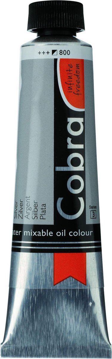 Cobra Artists Olieverf serie 3 Silver (800) 40 ml