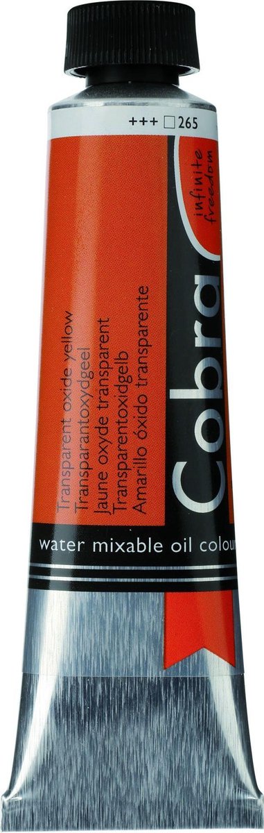 Cobra Artists Olieverf serie 3 Transparant Oxide Yellow (265) 40 ml