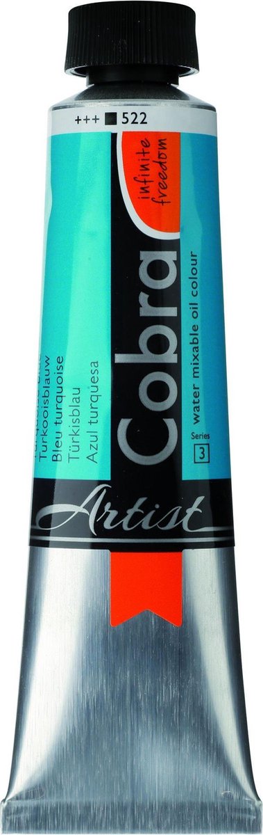 Cobra Artists Olieverf serie 3 Turquoise Blue (522) 40 ml