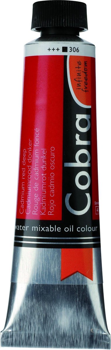 Cobra Artists Olieverf serie 4 Cadmium Red Deep (306) 40 ml