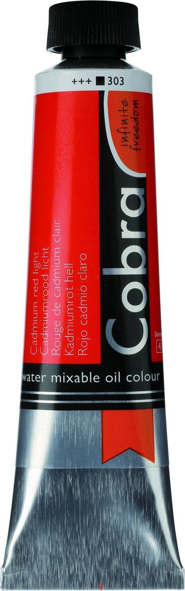 Cobra Artists Olieverf serie 4 Cadmium Red Light (303) 40 ml