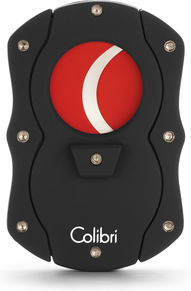 Colibri CU100T21-sigarensnijder in zwart met rood