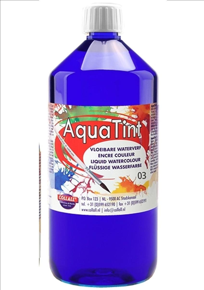 Ecoline / aquatint DONKER BLAUW flacon 1 liter