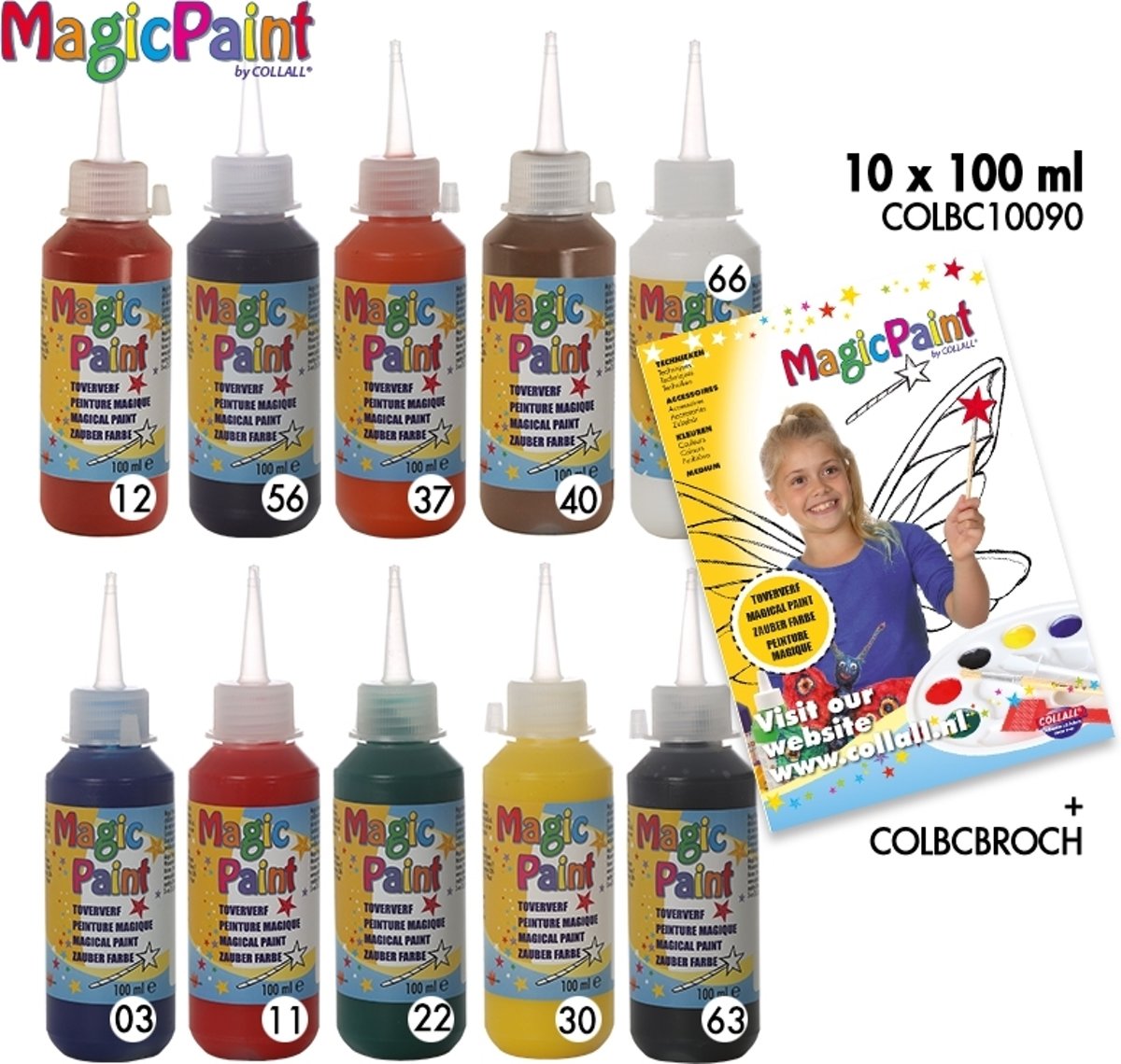 Magic Paint - Assorti 10 kleuren x 100 ml