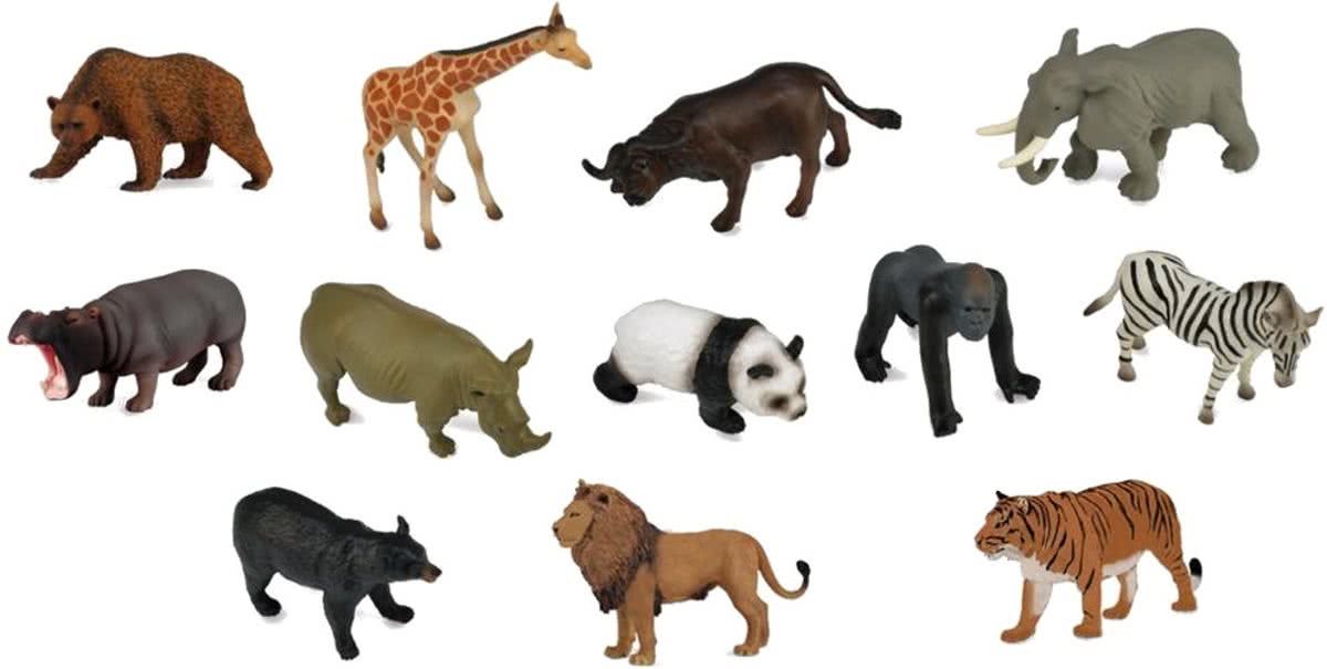 Collecta Wilde Dieren Set Mini 12 Stuks 7 - 11 Cm