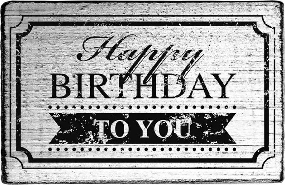 Colop vintage stempel-Happy birthday to you-Stempelen-Kaarten maken-Scrapbook-Knutselen-Hobby-DIY