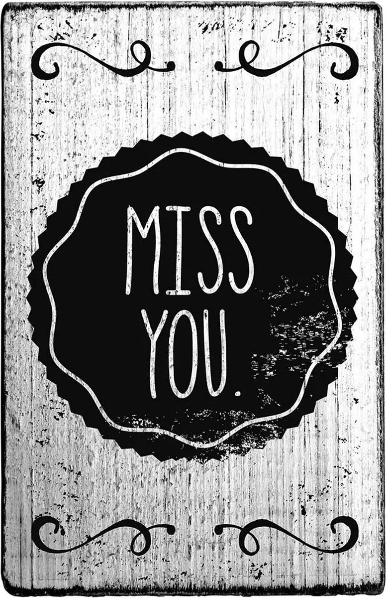 Colop vintage stempel-Miss You-Stempelen-Kaarten maken-Scrapbook-Knutselen-Hobby-DIY