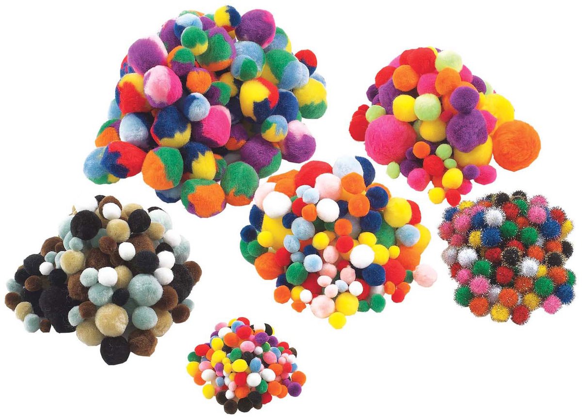 Colorations - Gekleurde Pompons, 700st.