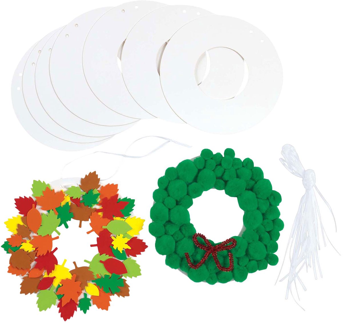 Colorations - Kartonnen Kransen, 24st.