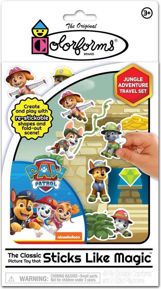   - Travel Play set voor kinderen - Paw Patrol - 45 stickers