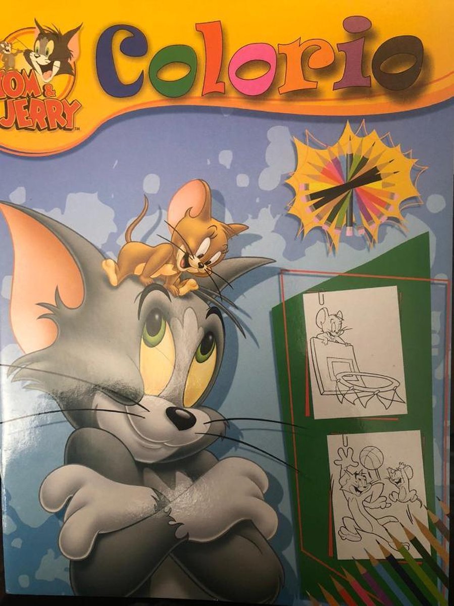 kleurboek Tom en Jerry vol met tom en jerry kleurplaten