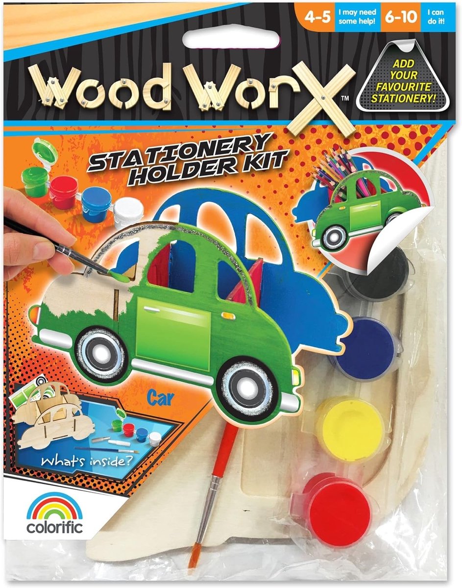 Wood WorX CarStationery Holder Craft Kit