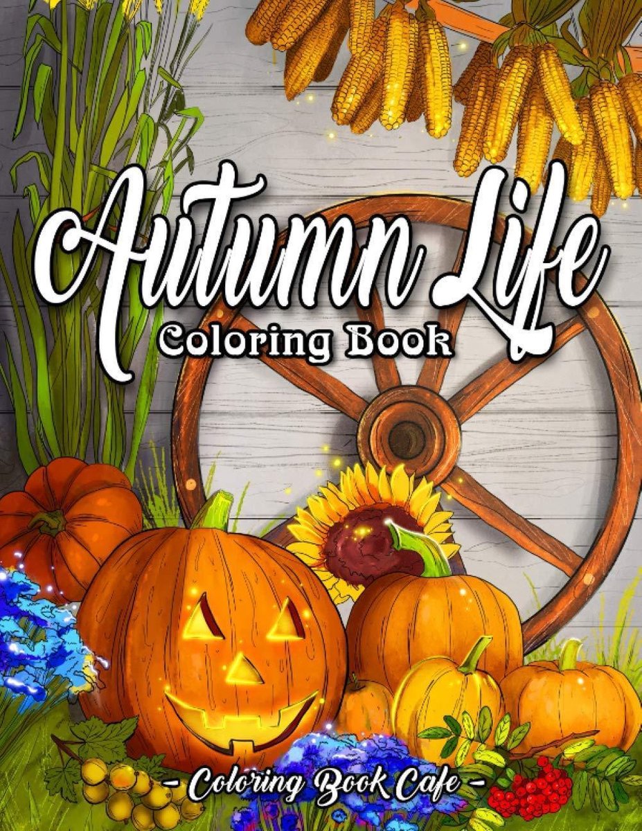 Autumn Life Coloring Book - Coloring Book Cafe