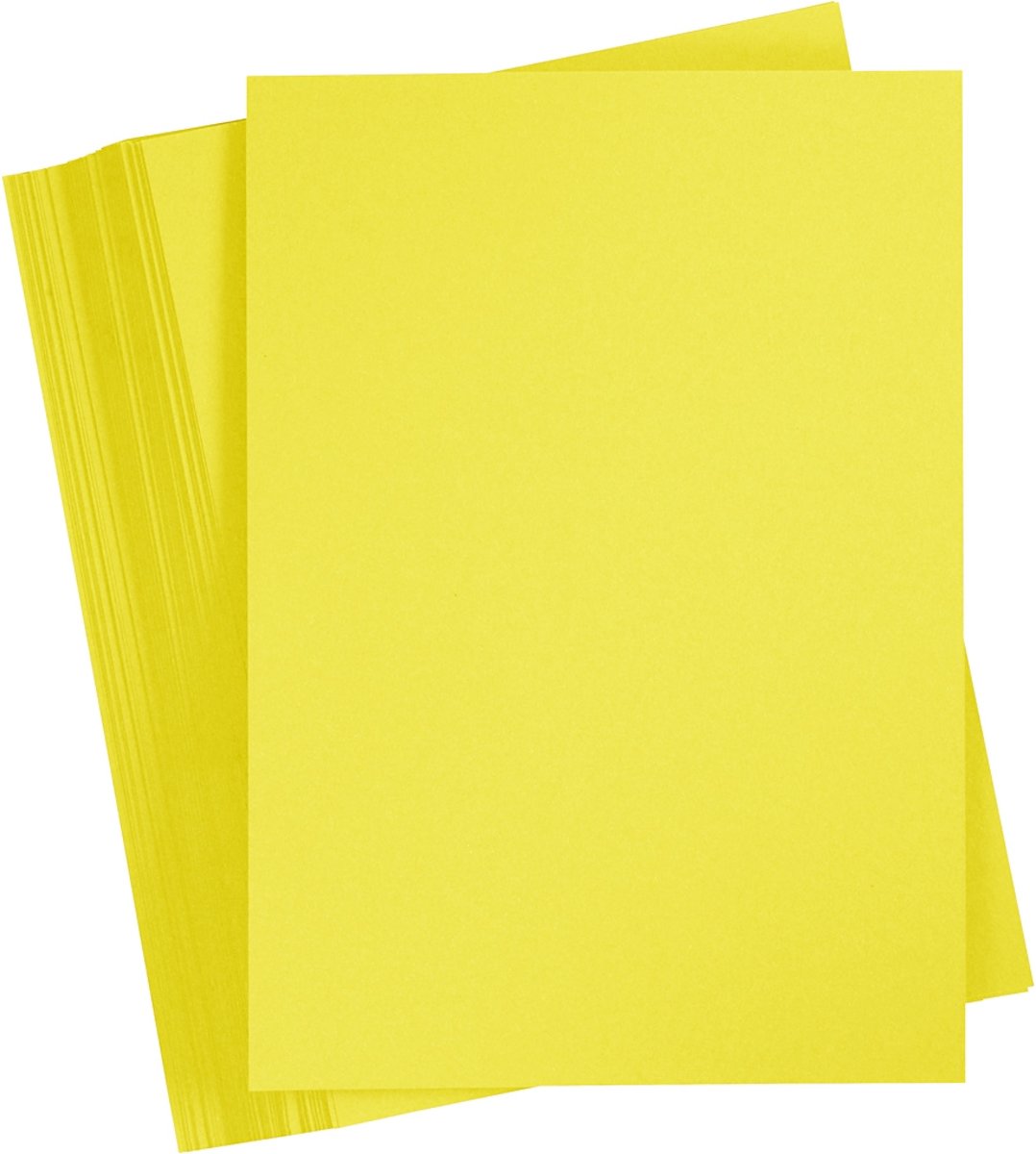 Gekleurd Karton, A4 210x297 mm, sun yellow, 100 vellen