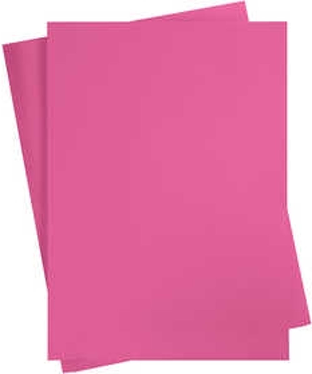 Gekleurd karton, A2 420x600 mm, 180 gr, 100 vellen, roze