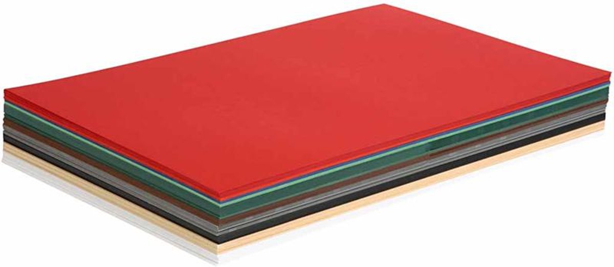 Kerst karton, A3 297x420 mm, 180 gr, 300 div vellen, diverse kleuren