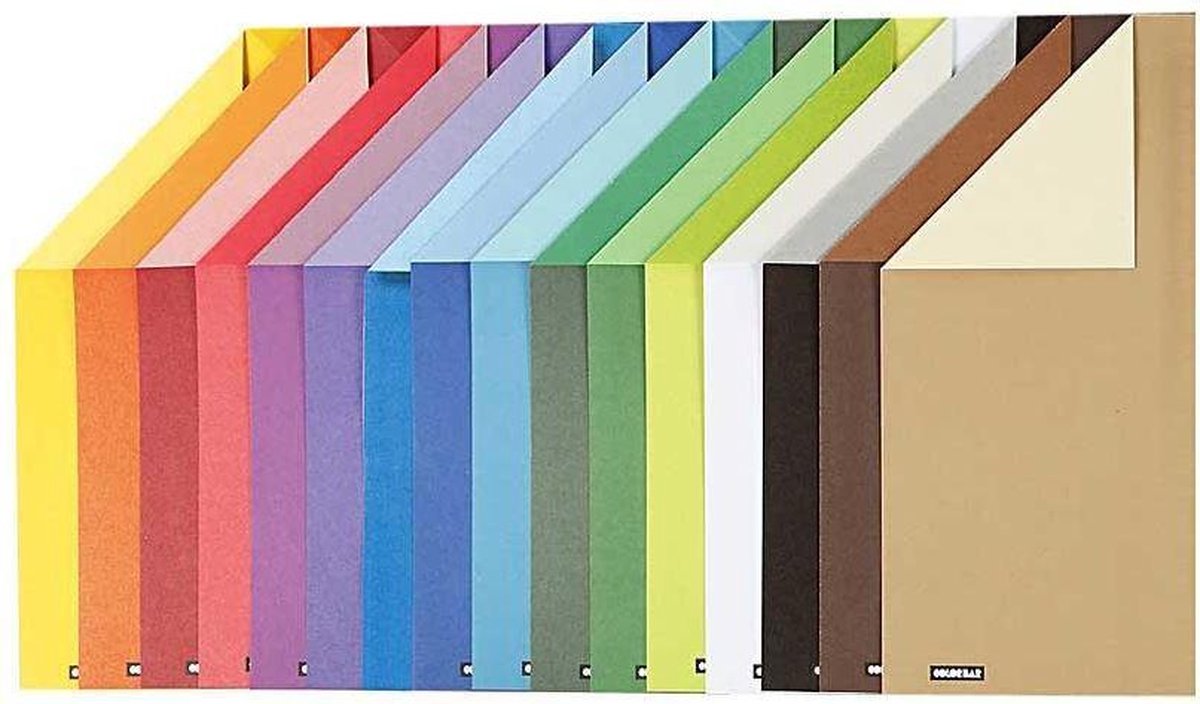 papier color bar A4 21 x 29,7 cm 16 stuks