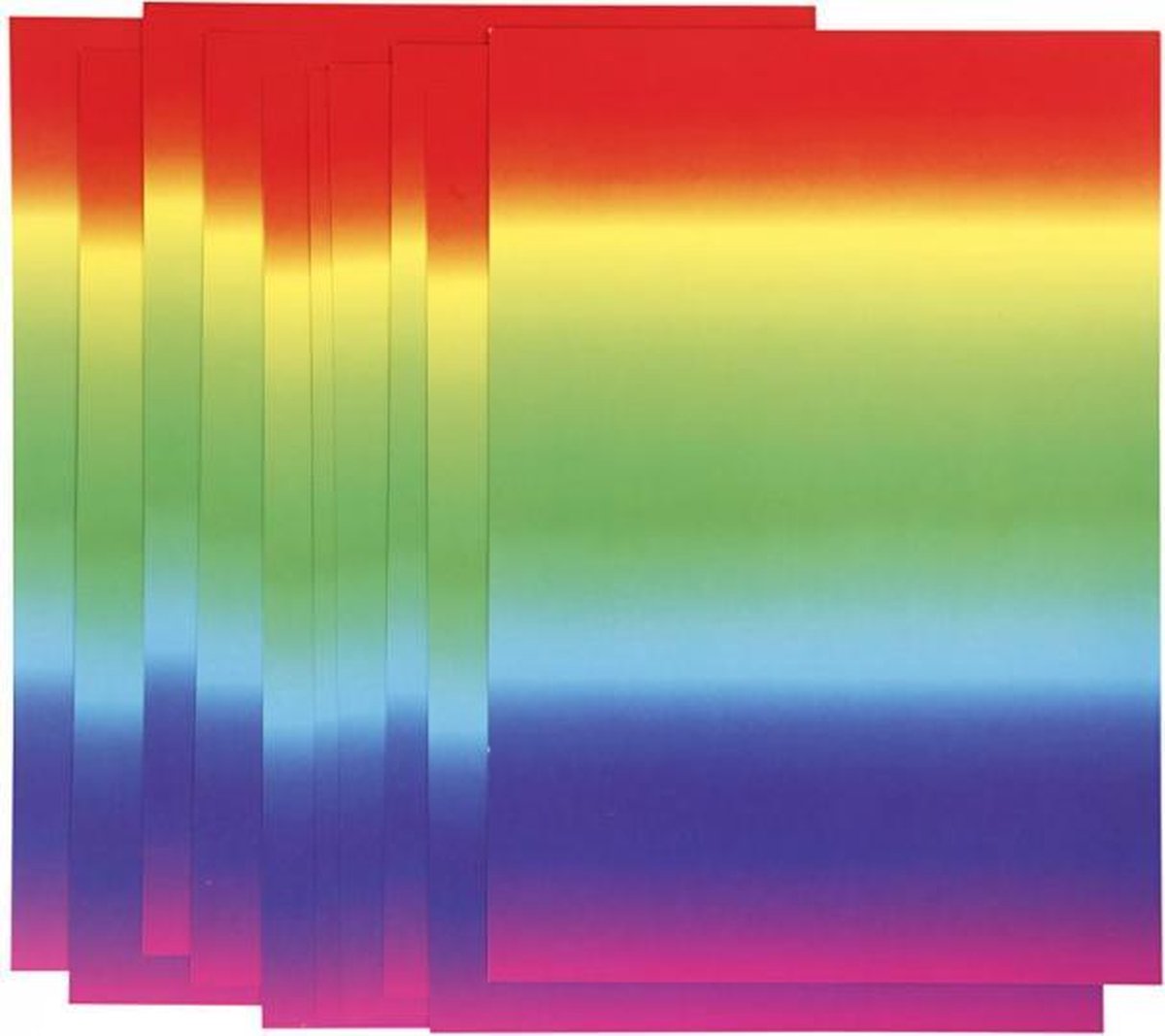 regenboogpapier A4 21 x 29,7 cm 10 stuks