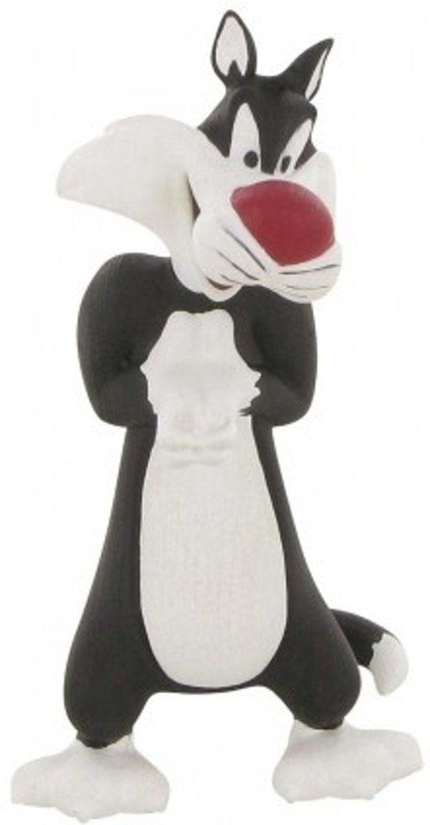 Comansi Speelfiguur Looney Tunes: Sylvester 9 Cm Zwart/wit