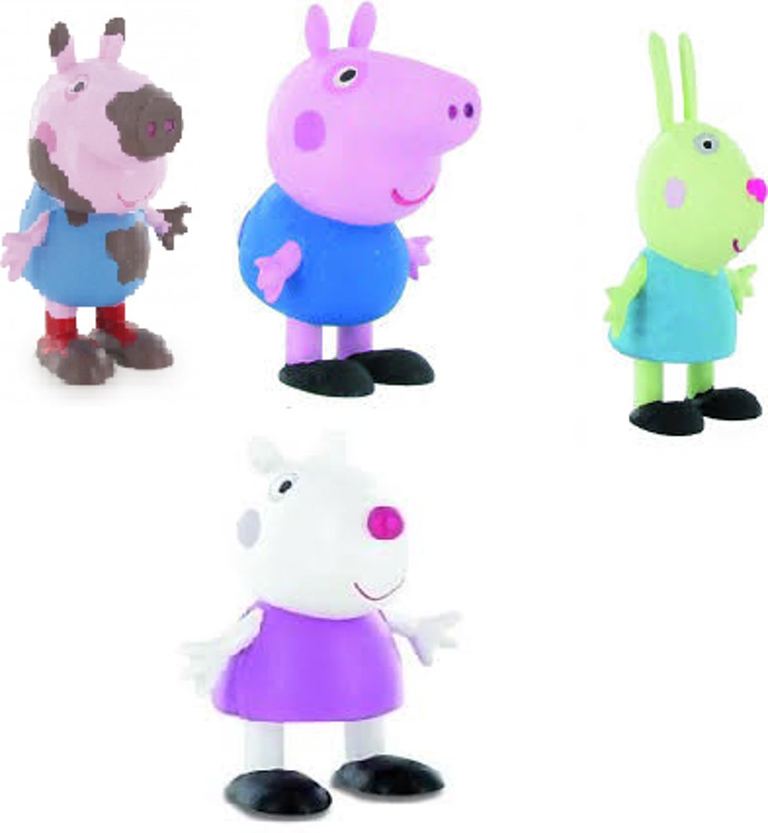 Peppa Pig Figuurtjes 5cm (4 stuks)