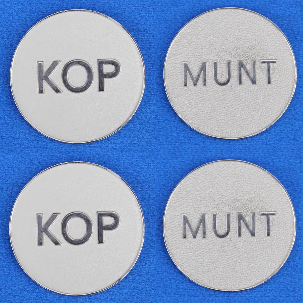 Toss munten - kop of munt - Ø40x3mm - 1 stuk