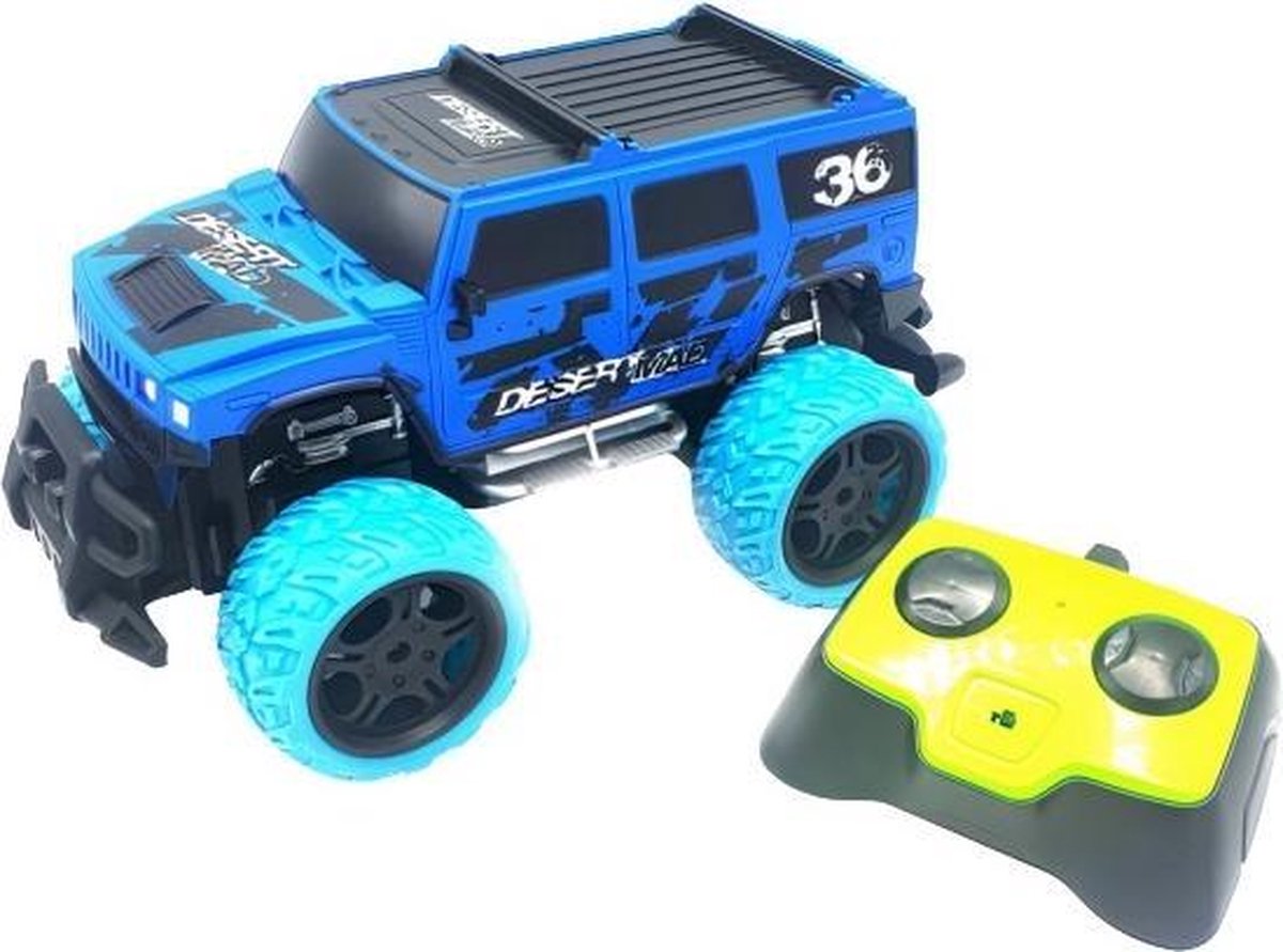 Comean Monstertruck Big Wheel Blame 29 X 15 Cm Blauw 4-delig