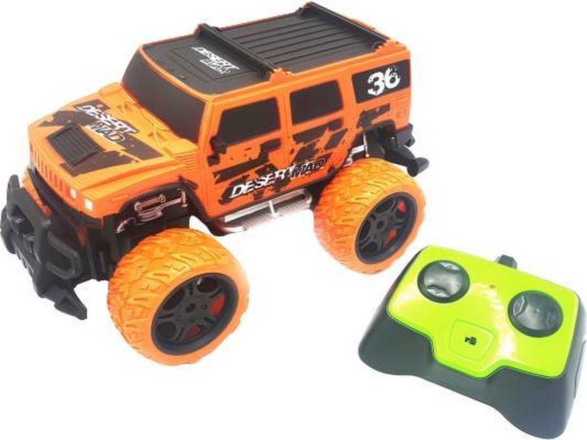 monstertruck Big Wheel Blame 29 x 15 cm oranje 4-delig