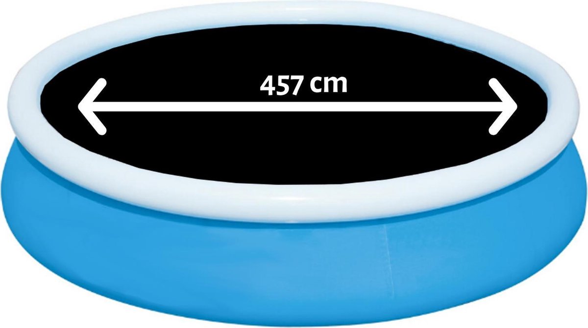 Comfortpool Pro - Solarzeil/Afdekzeil Rond Zwembad - Geschikt voor zwembaden van ø457 cm - Zwart