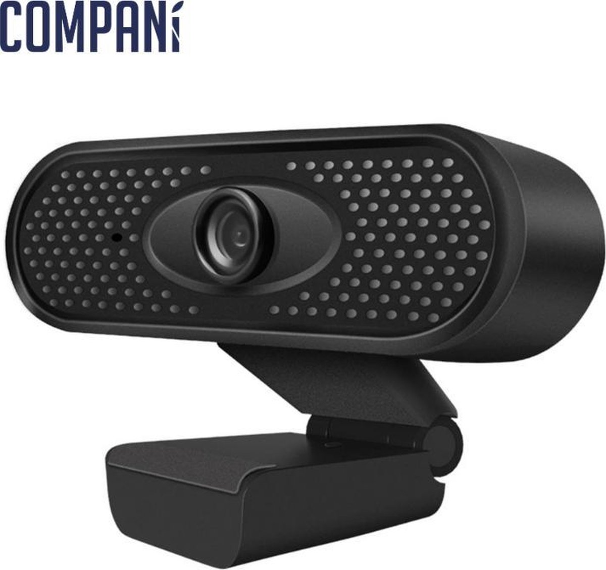 Compani Webcam 1080p - Webcam voor pc - Webcamera - Vergaderen - Werk & Thuis - School - USB - Microfoon - Windows & Mac