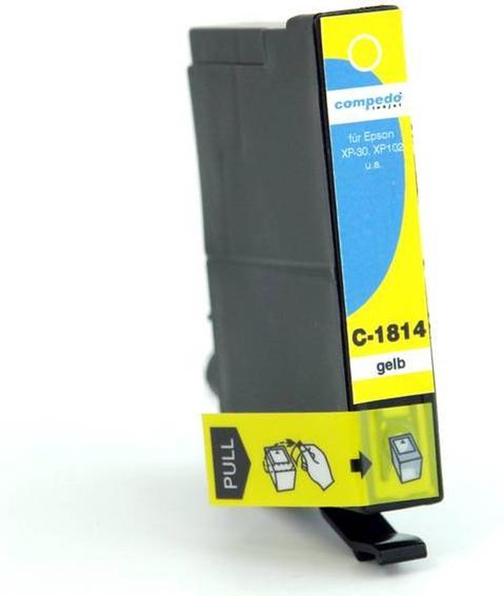 Compedo Epson T1804 / 1814 inktcartridge, geel