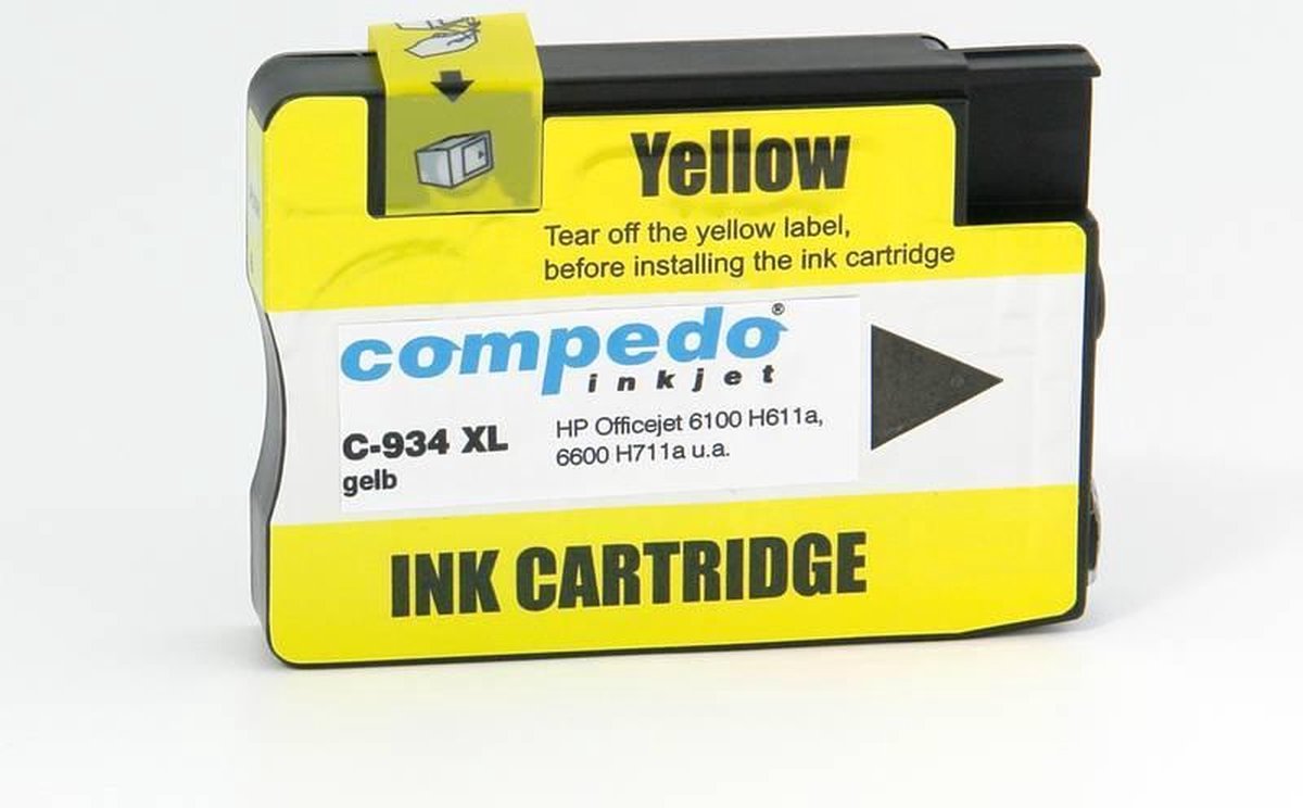 Compedo HP 933XL inktcartridge geel