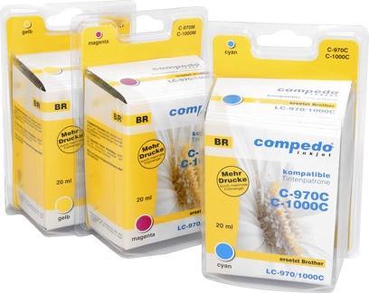 Compedo Printer cartridge Brother LC-970/1000C, multipack