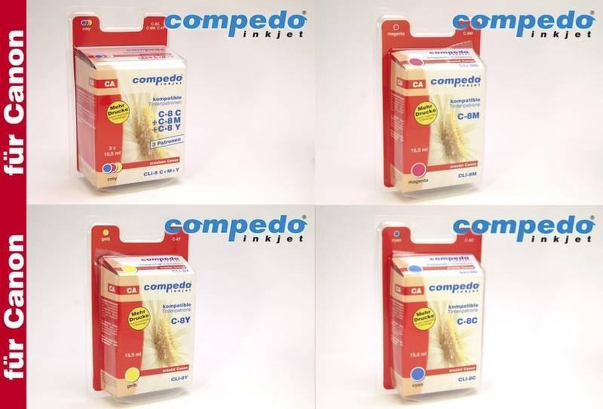 Compedo Printercartridge voor Canon CLI-8, magenta