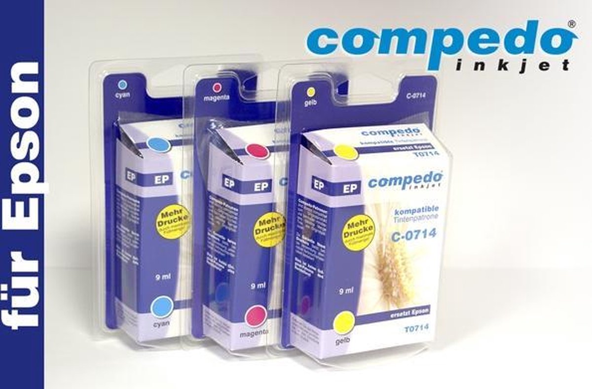 Compedo Printercartridge voor Epson T0712-4/T0892-4, magenta