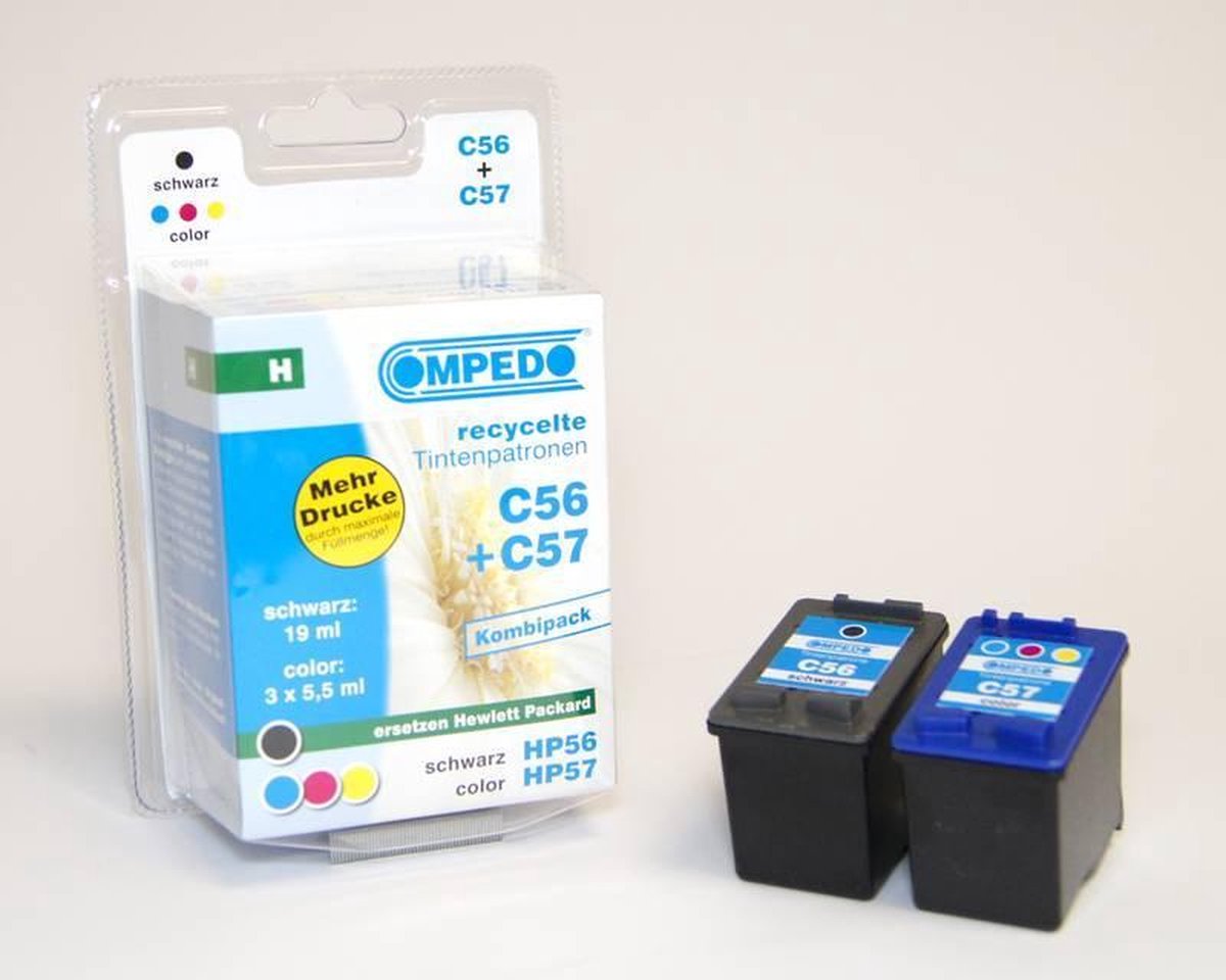 Compedo Printercartridge voor HP 56/57, Multipack (zwart /kleur)