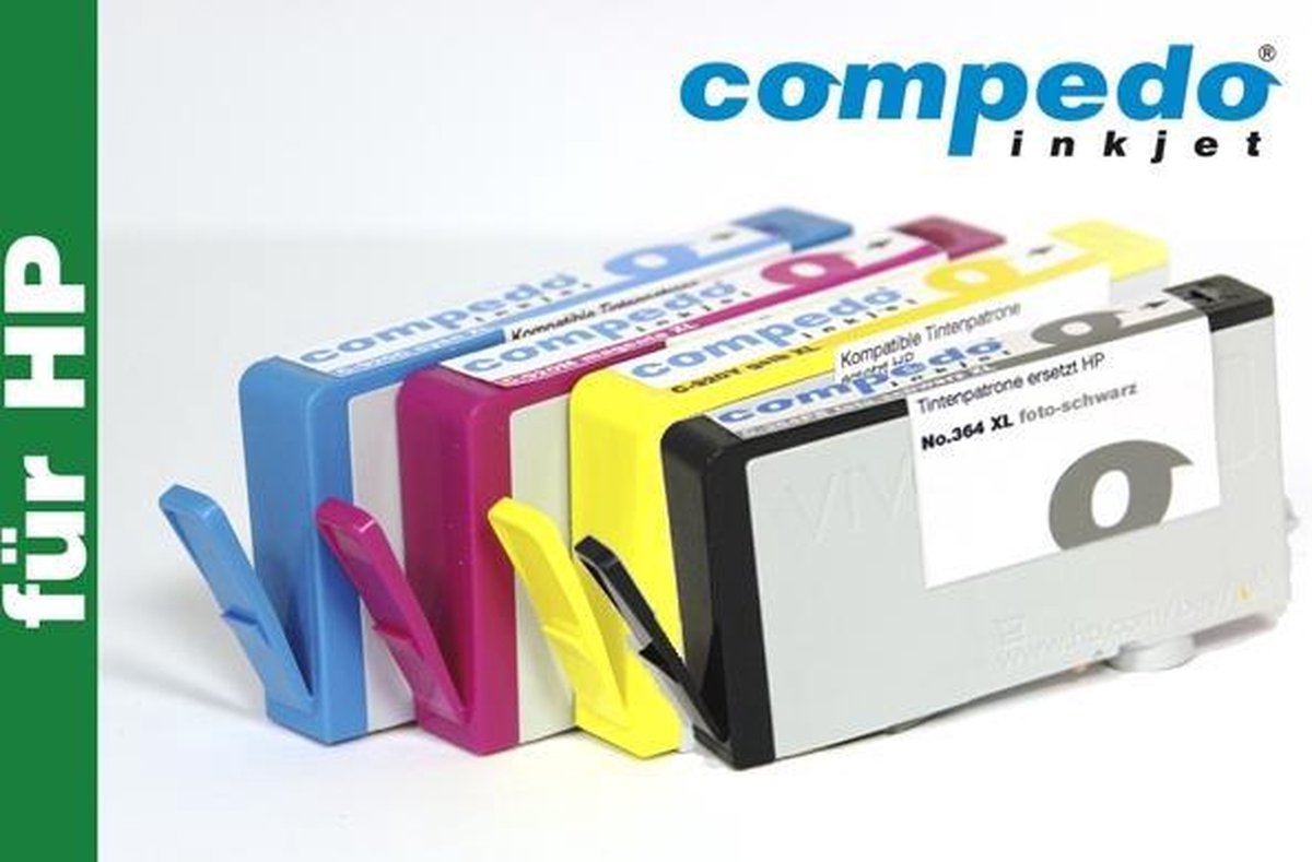 Compedo Recycling inkt cartridge HP 364XB / CB322EE Photo cyaan