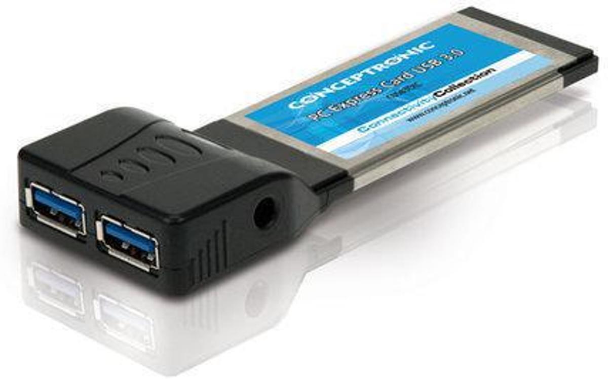 PC Express interface card with 2x USB 3.0 ports and USB power cable