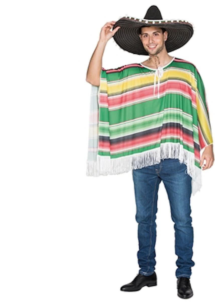 Mexicaanse poncho volwassen maat