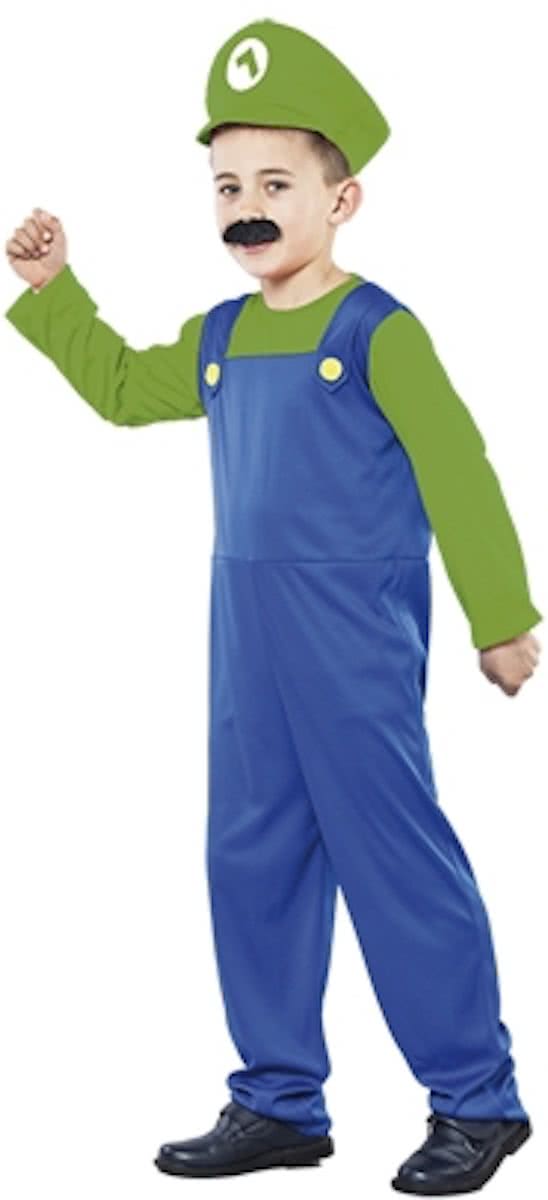 Super luigi kostuum 10-12 jaar (130-140cm)