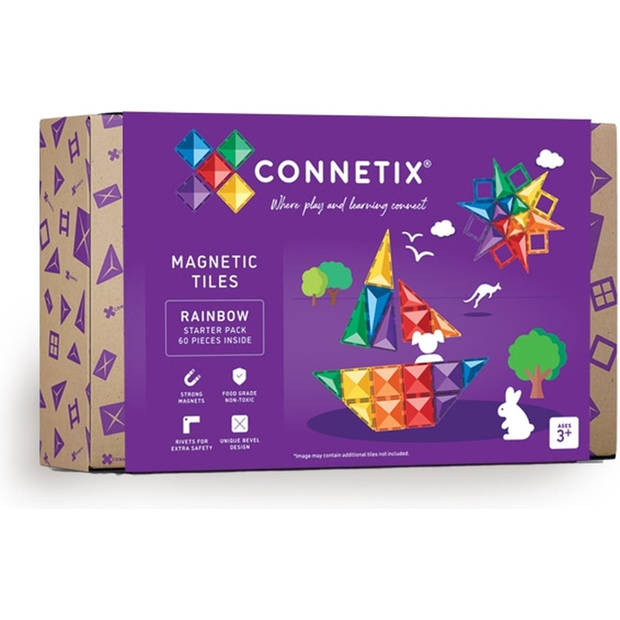 Connetix Rainbow Starter Pack 60 pc