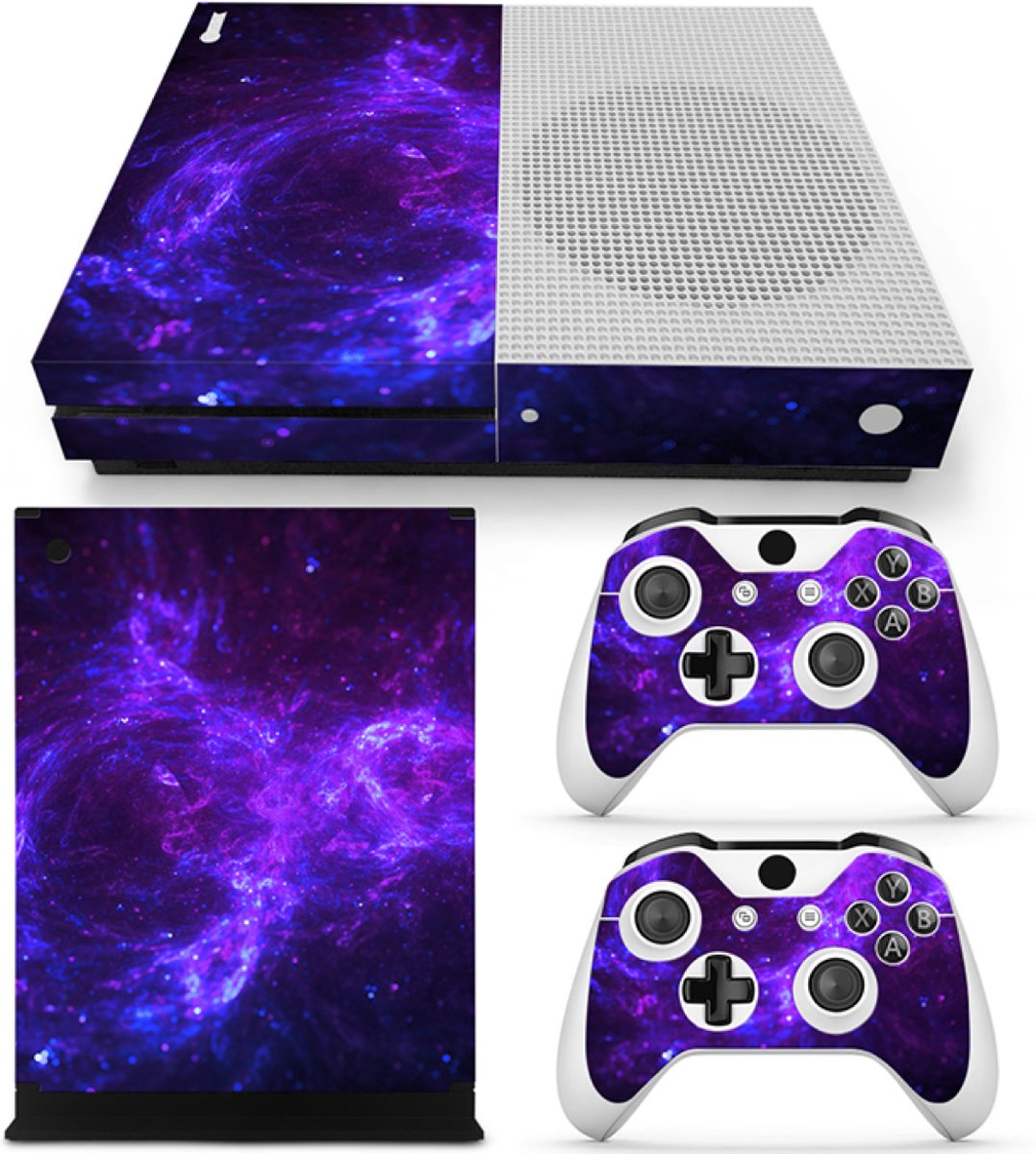 Dark Galaxy - Xbox One S Console Skins Stickers