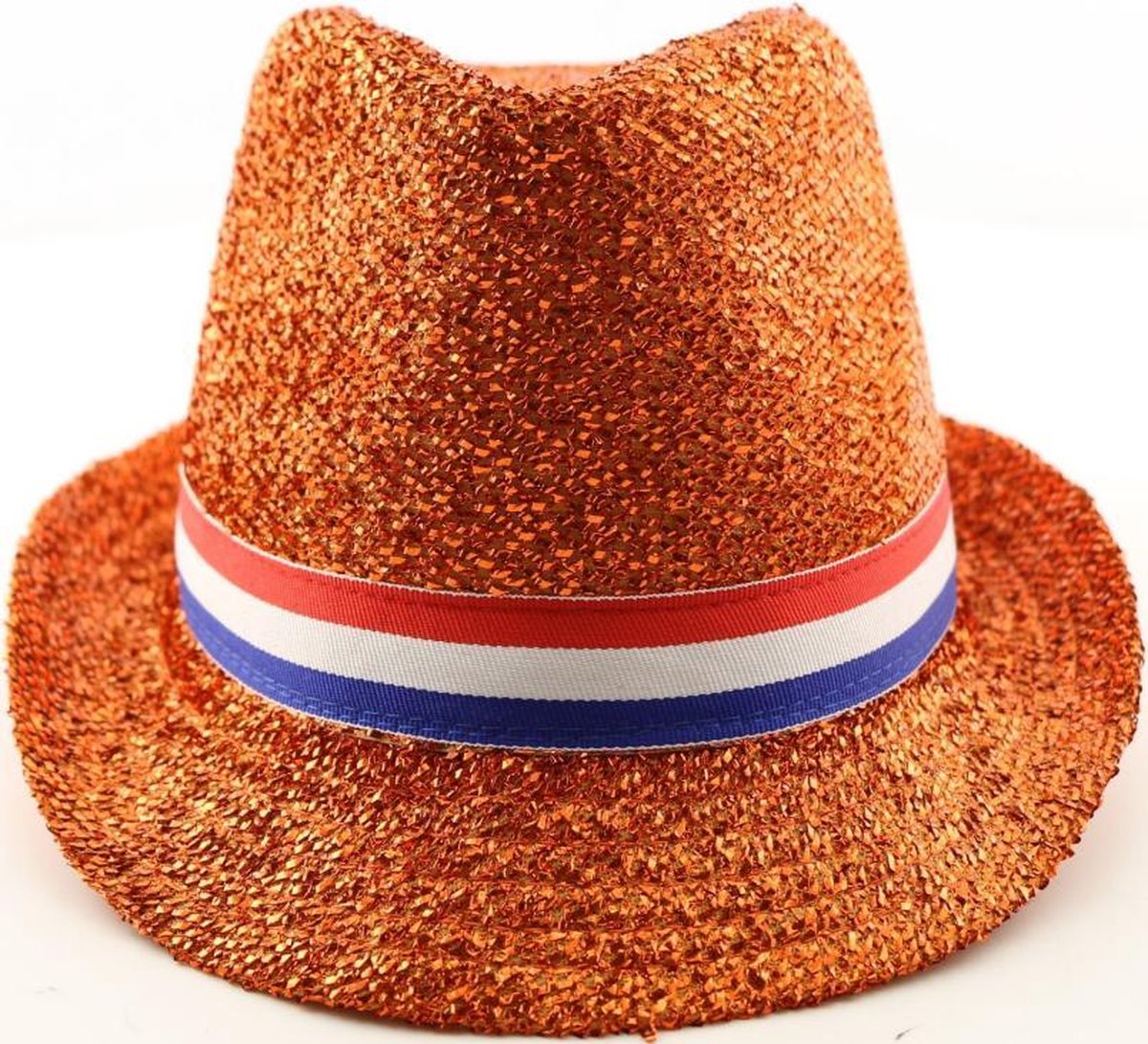 4x Oranje Hoed - Glitter - Nederlandse Vlag - Voetbal - Nederlands elftal - EK 2021 - Feesthoed - Voordeelverpakking 4 stuks