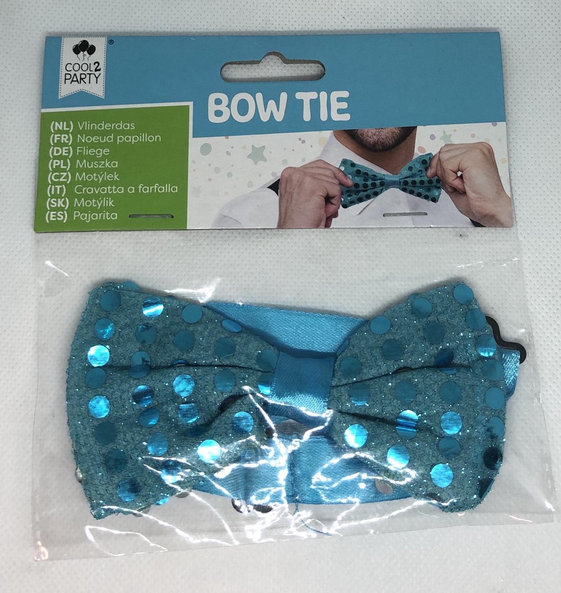 Cool 2 Party - Bowtie Vlinderdas Carnaval Verkleedaccesoire - Heren Blauw