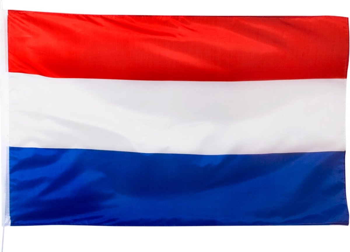 Gevelvlag Nederland - Nederlandse Vlag - WK Vlag - EK Vlag - Vlag Nederlands Elftal - Vlag Rood Wit Blauw - 90 x 150 cm