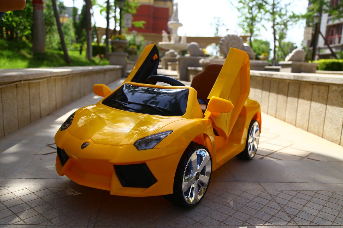 electrische kinderauto Lamborghini – Geel