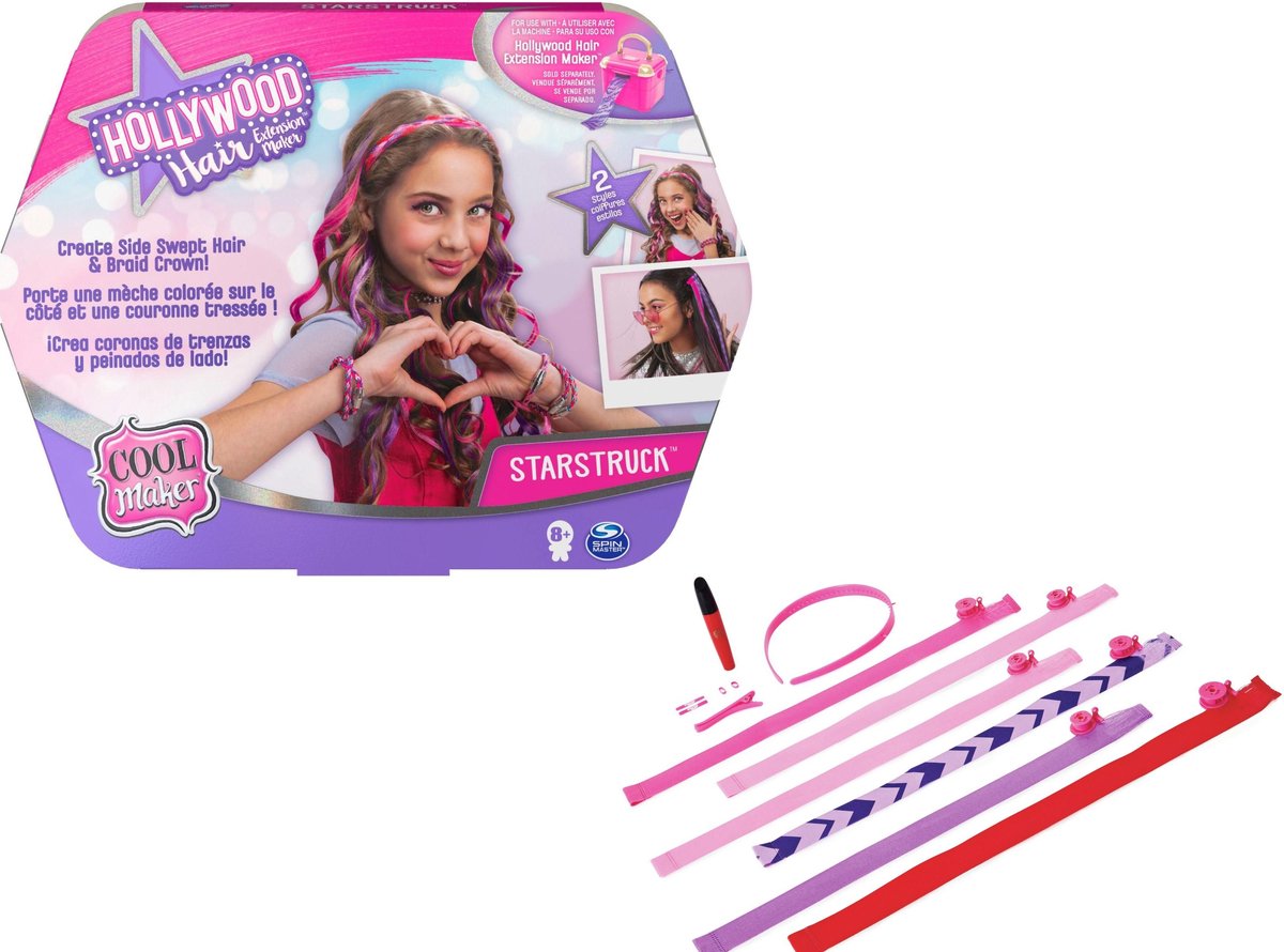 Navul voor Hollywood Hair Extension Maker - Haar extensions Starstruck navulling set Styling Pack