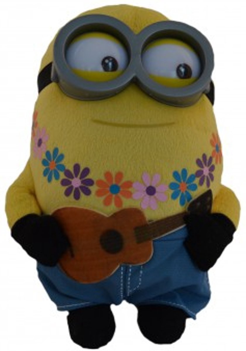 Minions knuffel met gitaar 22 cm