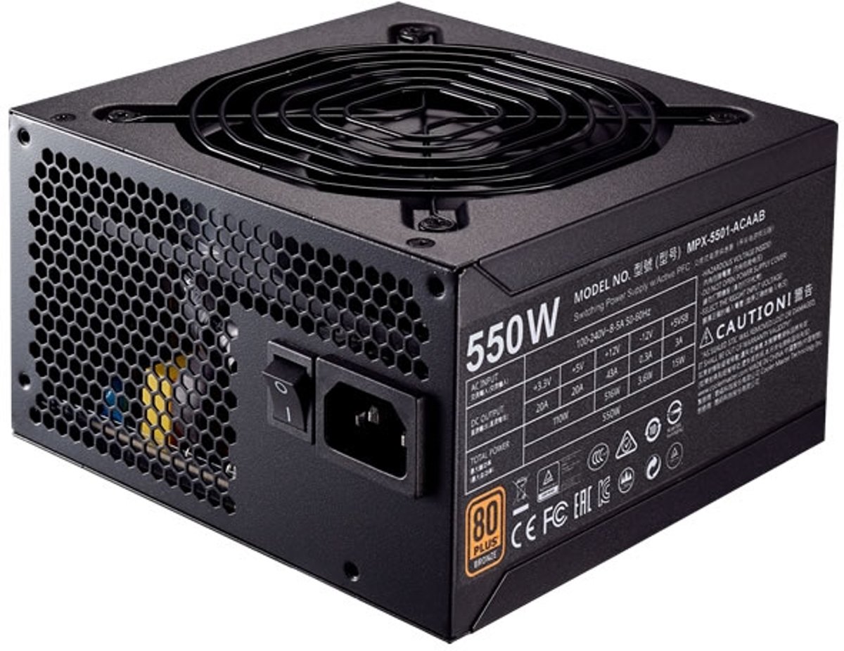 Cooler Master MWE Bronze 550 550W ATX Zwart power supply unit