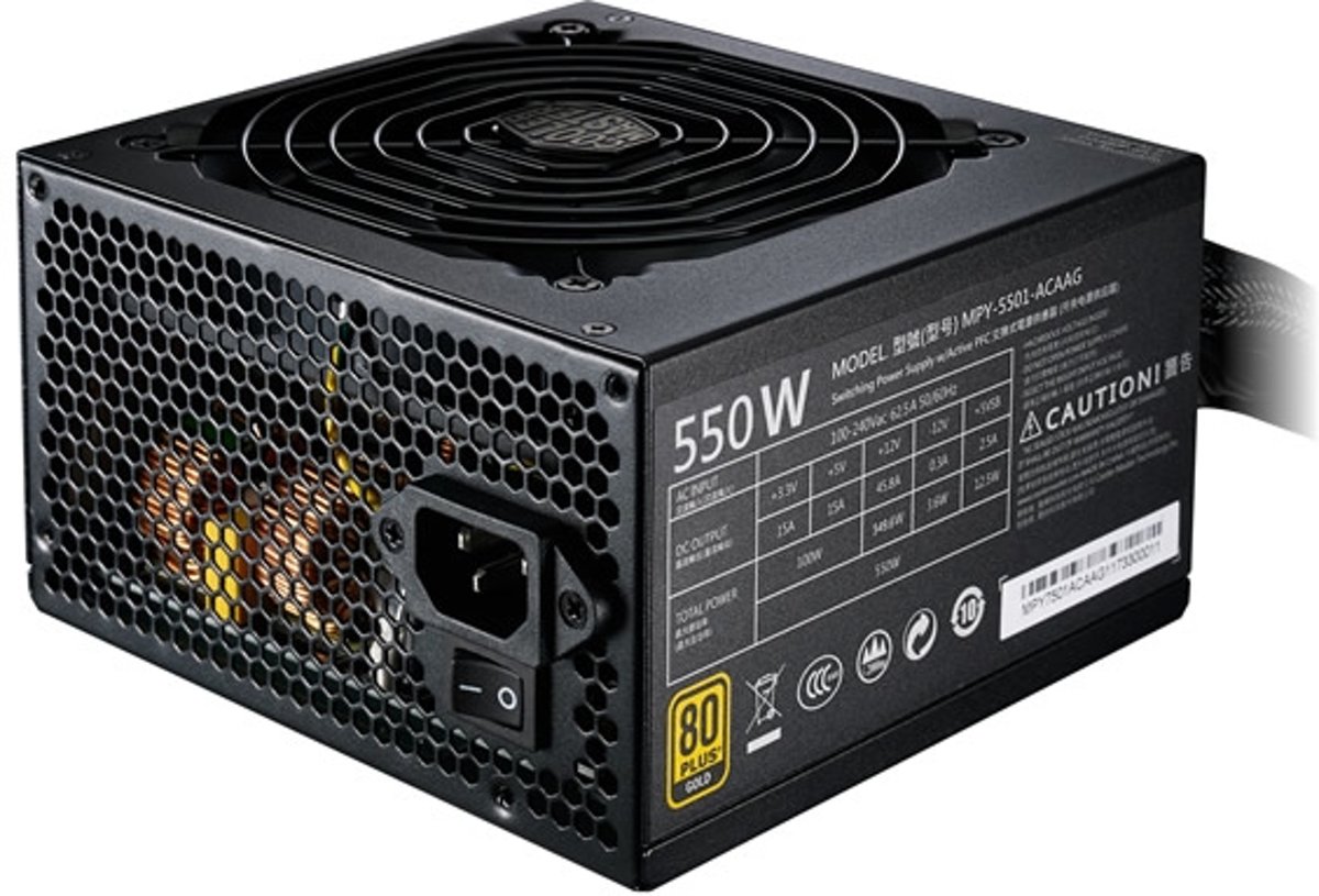 Cooler Master MWE Gold 550 power supply unit 550 W ATX Zwart